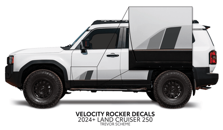 2024+ Land Cruiser 250 Velocity Lower Rocker Decals - Xtrusion Overland