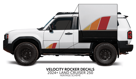 2024+ Land Cruiser 250 Velocity Lower Rocker Decals - Xtrusion Overland