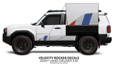 2024+ Land Cruiser 250 Velocity Lower Rocker Decals - Xtrusion Overland