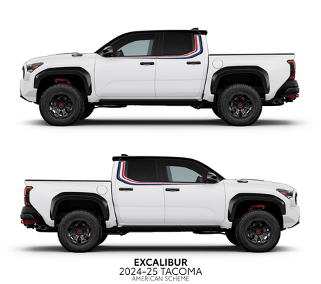 2024+ Tacoma Excalibur Decal Kit - Xtrusion Overland