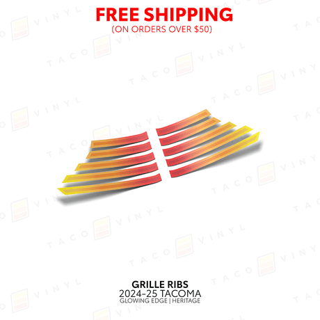 2024+ Tacoma Glowing Edge Grille Rib Decal - Xtrusion Overland