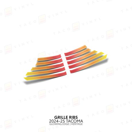 2024+ Tacoma Glowing Edge Grille Rib Decal - Xtrusion Overland