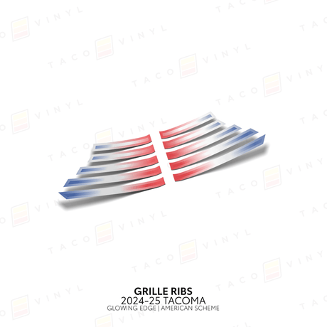 2024+ Tacoma Glowing Edge Grille Rib Decal - Xtrusion Overland