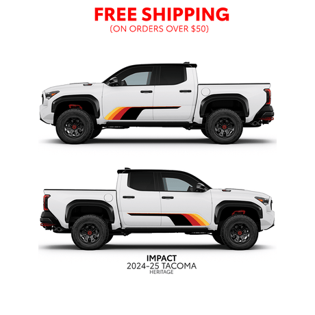 2024+ Tacoma Impact Rocker Panel Decal Kit - Xtrusion Overland