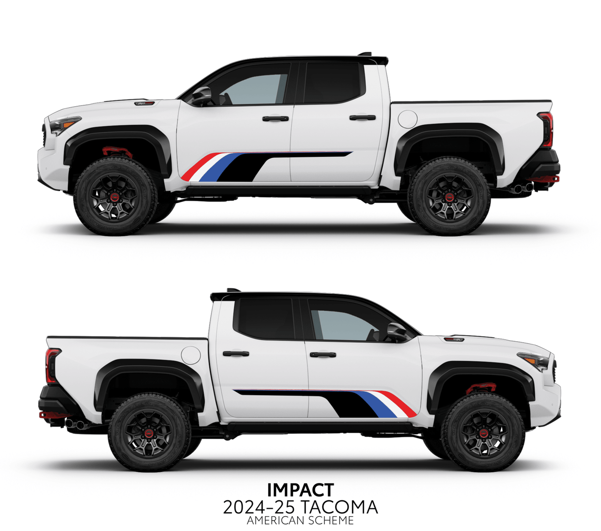 2024+ Tacoma Impact Rocker Panel Decal Kit - Xtrusion Overland