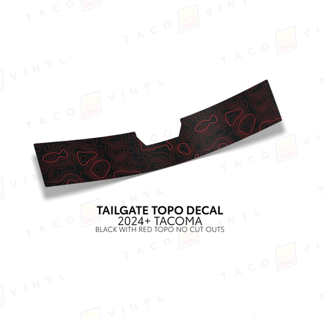 2024+ Tacoma Tailgate Topo Decal - Xtrusion Overland