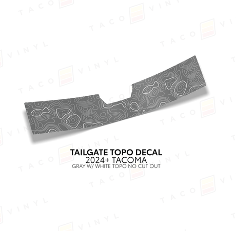 2024+ Tacoma Tailgate Topo Decal - Xtrusion Overland