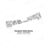 2024+ Tacoma Tailgate Topo Decal - Xtrusion Overland
