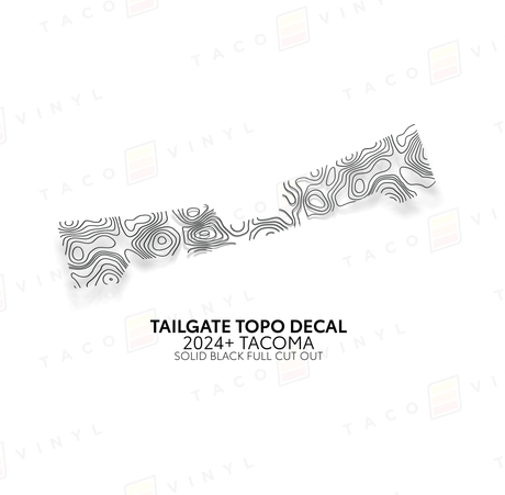2024+ Tacoma Tailgate Topo Decal - Xtrusion Overland