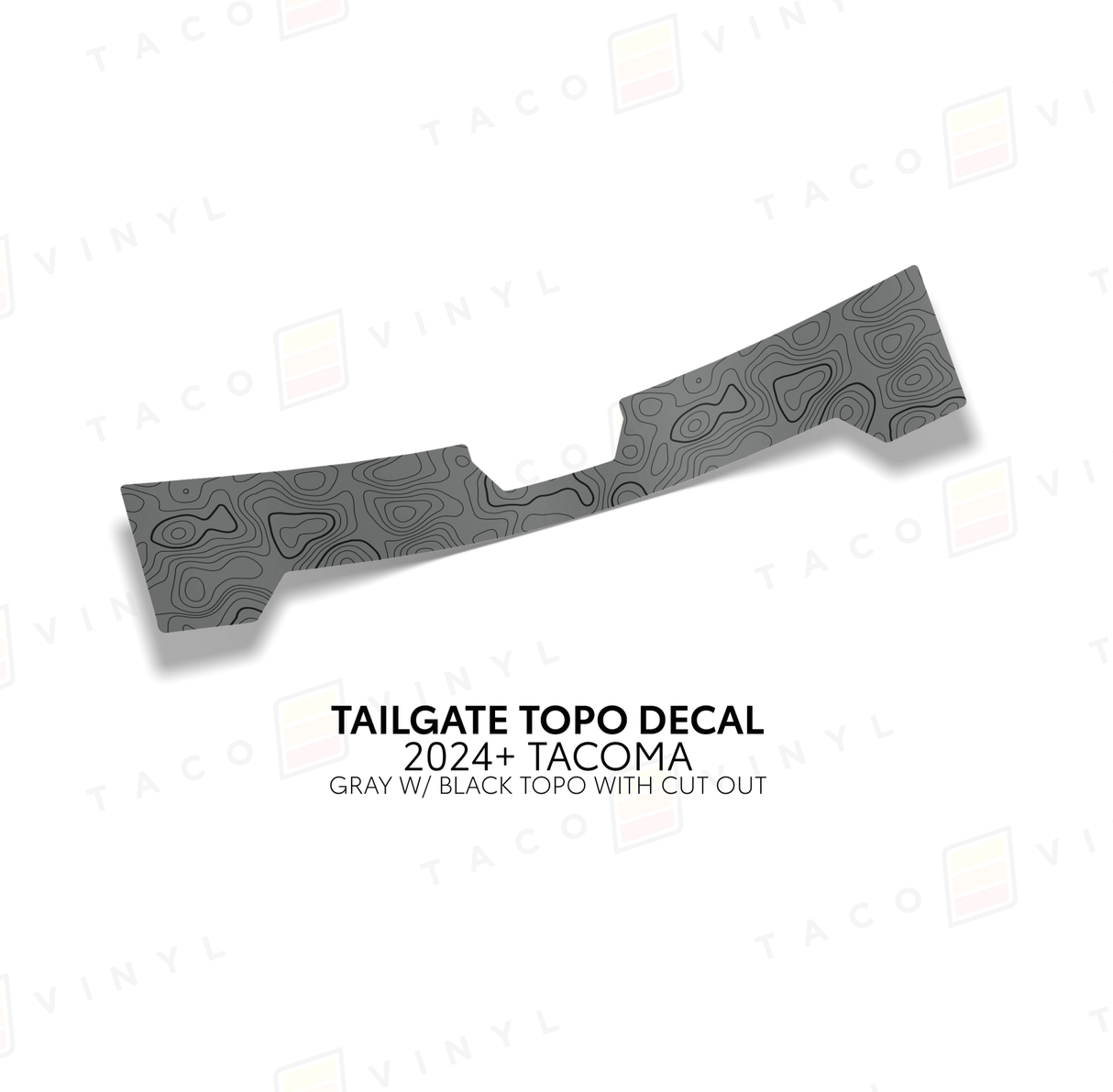 2024+ Tacoma Tailgate Topo Decal - Xtrusion Overland