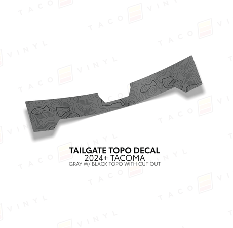 2024+ Tacoma Tailgate Topo Decal - Xtrusion Overland
