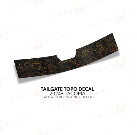 2024+ Tacoma Tailgate Topo Decal - Xtrusion Overland