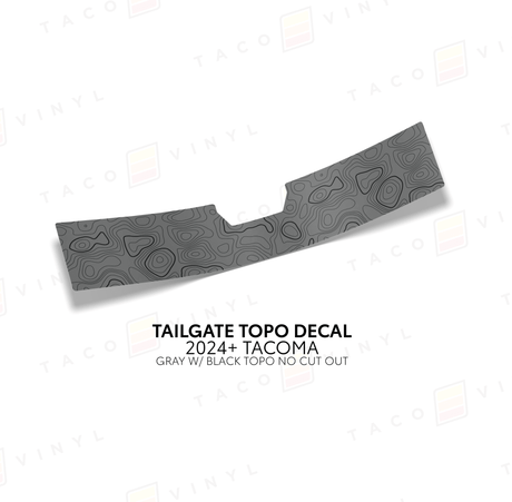 2024+ Tacoma Tailgate Topo Decal - Xtrusion Overland