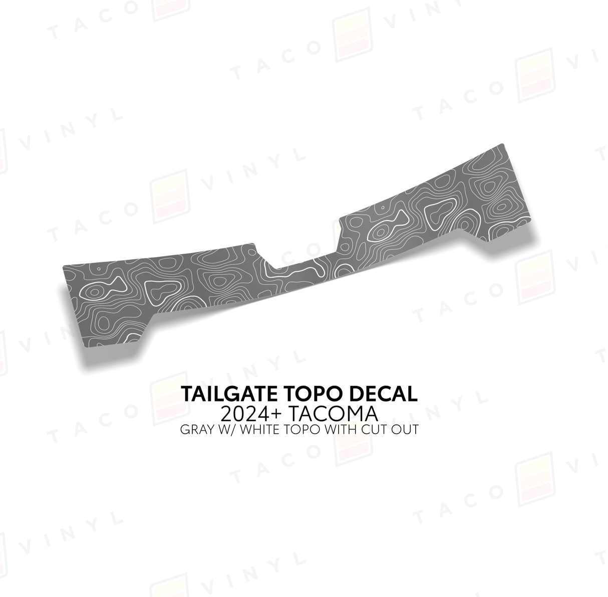 2024+ Tacoma Tailgate Topo Decal - Xtrusion Overland