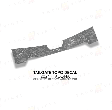 2024+ Tacoma Tailgate Topo Decal - Xtrusion Overland