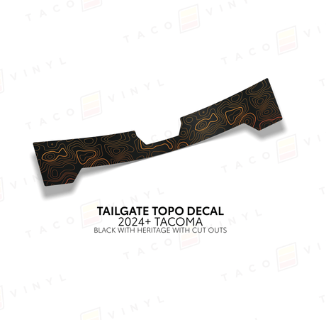 2024+ Tacoma Tailgate Topo Decal - Xtrusion Overland