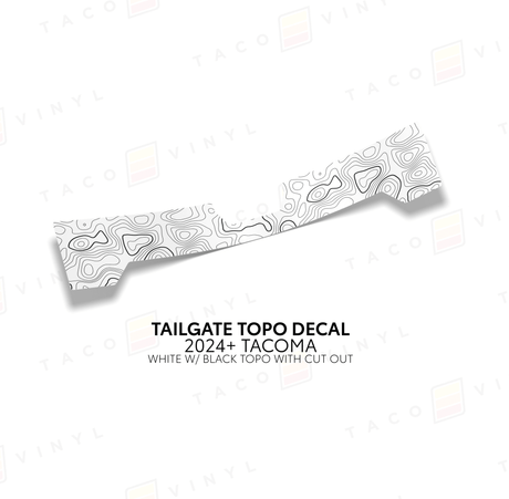 2024+ Tacoma Tailgate Topo Decal - Xtrusion Overland