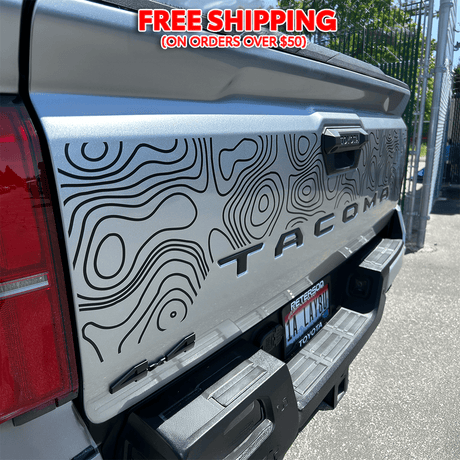 2024+ Tacoma Tailgate Topo Decal - Xtrusion Overland