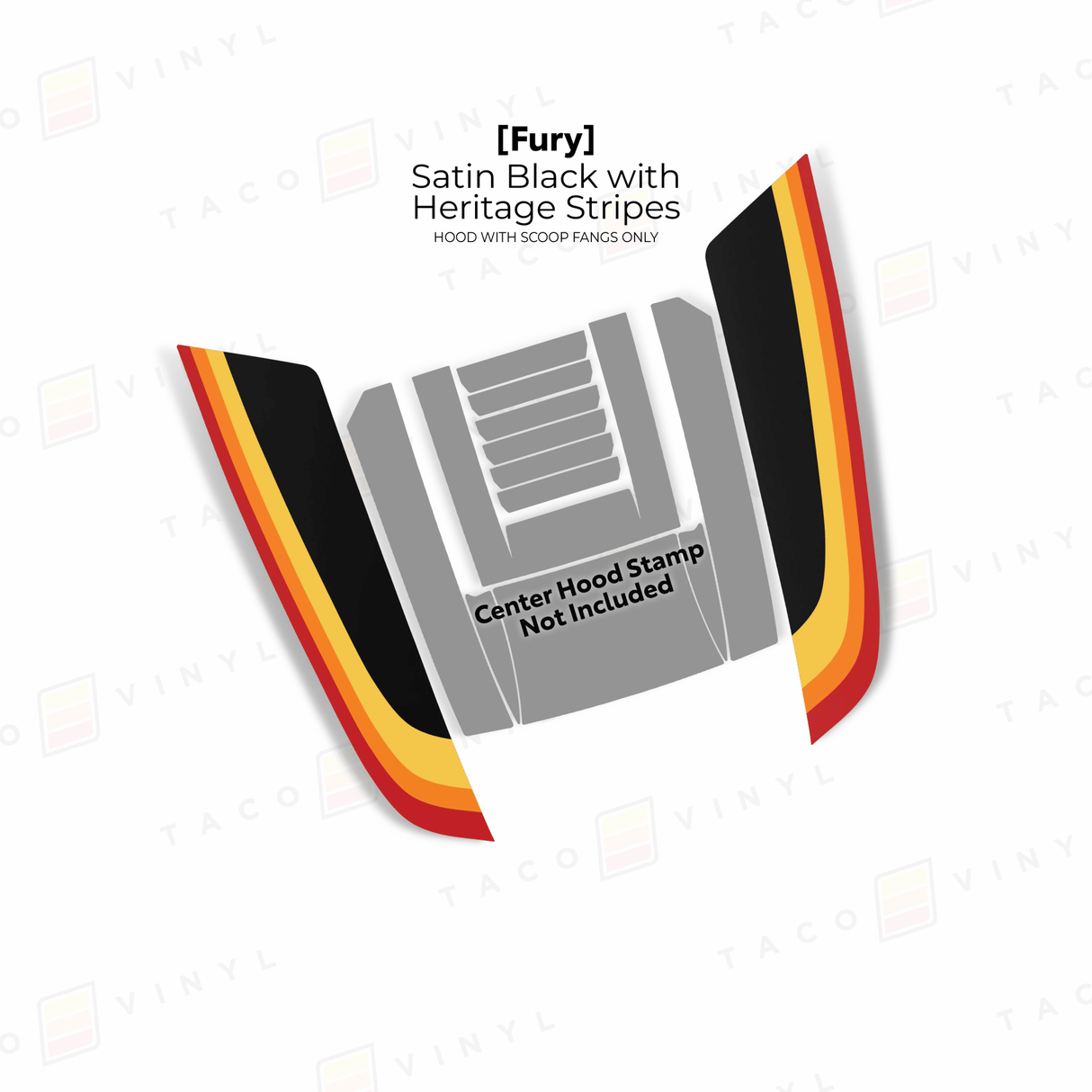2024+ Tacoma/2025+ 4Runner Fury Hood Scoop Stamp - Xtrusion Overland