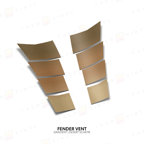 2024+ Tacoma/2025+ 4Runner Gradient Fender Vents - Xtrusion Overland