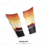 2024+ Tacoma/2025+ 4Runner Gradient Fender Vents - Xtrusion Overland