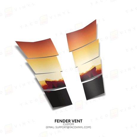 2024+ Tacoma/2025+ 4Runner Gradient Fender Vents - Xtrusion Overland
