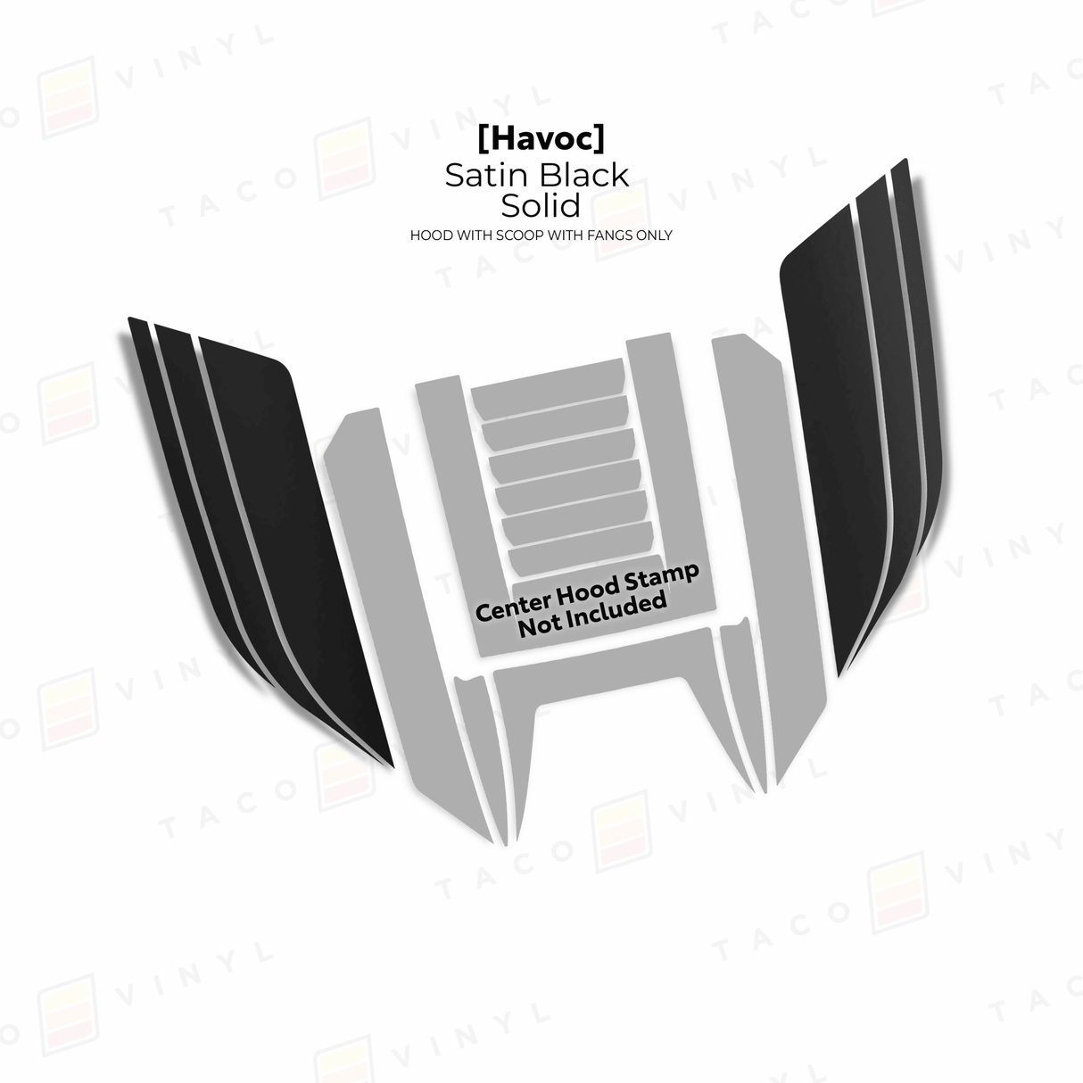 2024+ Tacoma/2025+ 4Runner Havoc Hood Scoop Stamp - Xtrusion Overland