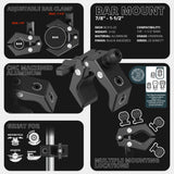2024+ Toyota Tacoma & 2025+ Toyota 4Runner Passenger Side Grab Handle Mount with CB Radio Microphone Holder Holder - Xtrusion Overland