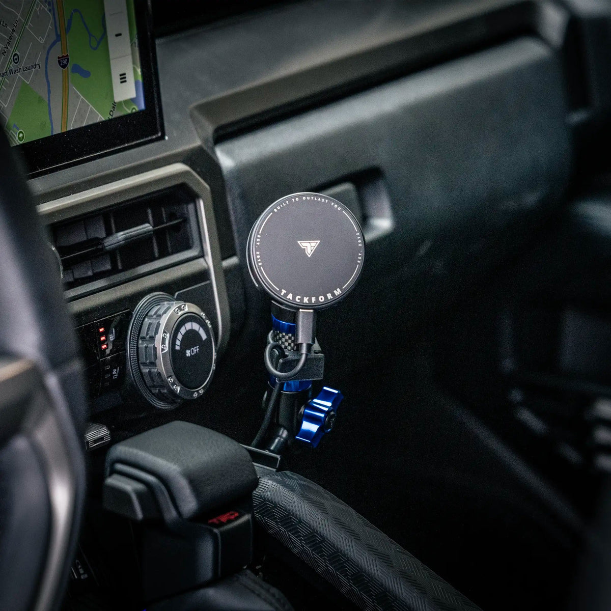 2024+ Toyota Tacoma & 2025+ Toyota 4Runner Passenger Side Grab Handle Mount with MagSafe Charging Phone Holder - Xtrusion Overland