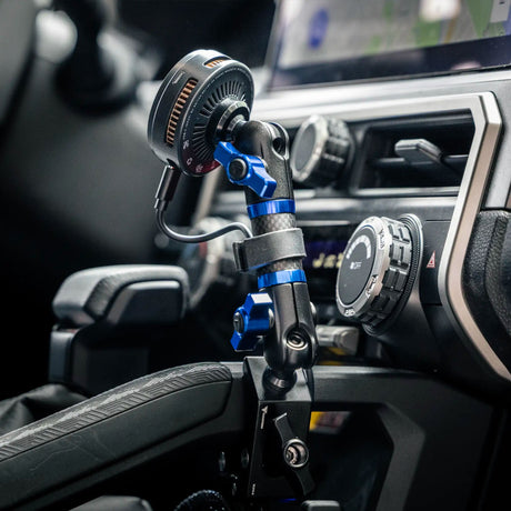 2024+ Toyota Tacoma & 2025+ Toyota 4Runner Passenger Side Grab Handle Mount with Universal Phone Cradle - Xtrusion Overland