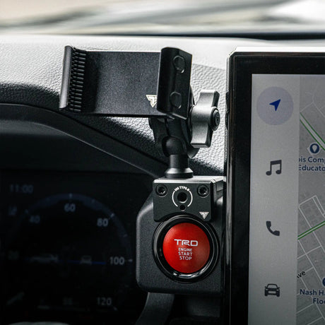 2024+ Toyota Tacoma (8" & 14" Screen) & 2025+ Toyota 4Runner LINK™ Dash Clip with 20LITE Universal Phone Holder - Xtrusion Overland