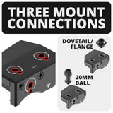 2024+ Toyota Tacoma (8" Screen ONLY) & 2025+ 4Runner LINK™ Dash Clip with 20LITE Universal Phone Holder - Xtrusion Overland