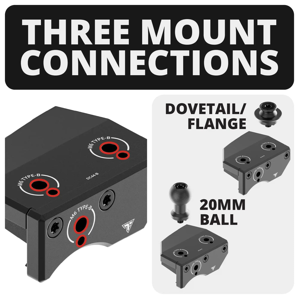 2024+ Toyota Tacoma (8" Screen ONLY) & 2025+ 4Runner LINK™ Dash Clip with Universal Dual-T / Cobb Tuning Accessport Mount - Xtrusion Overland