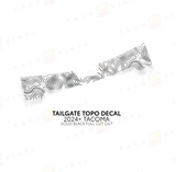2024+ Tacoma Tailgate Topo Decal