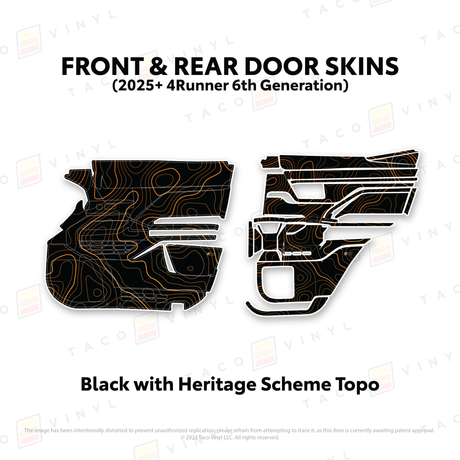 2025+ 4Runner Door Skins - Xtrusion Overland