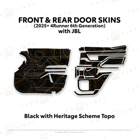 2025+ 4Runner Door Skins - Xtrusion Overland