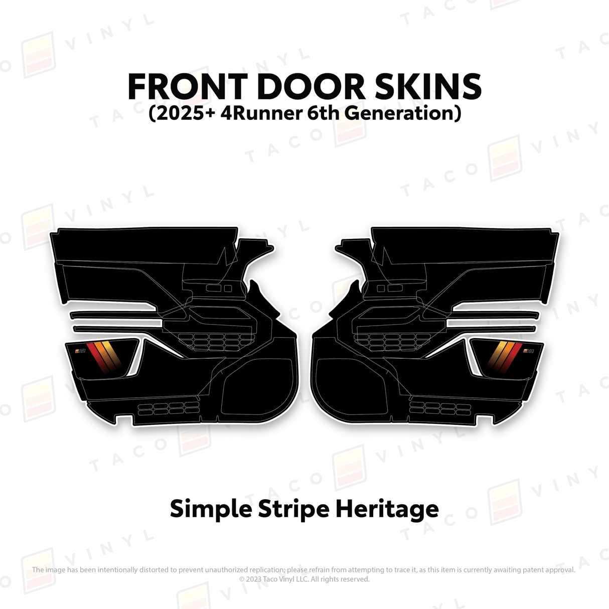 2025+ 4Runner Door Skins - Xtrusion Overland