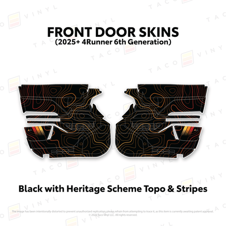 2025+ 4Runner Door Skins - Xtrusion Overland
