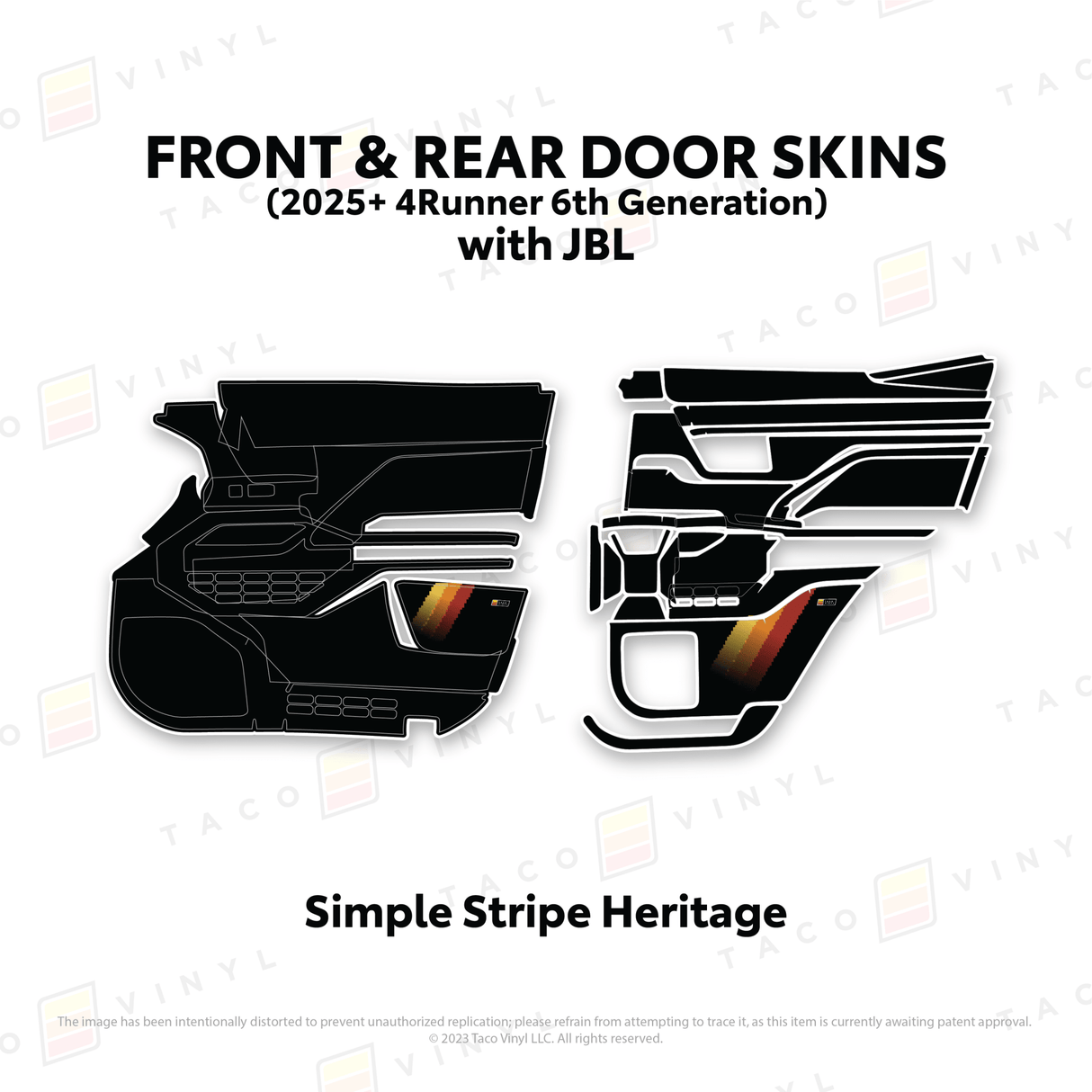 2025+ 4Runner Door Skins - Xtrusion Overland