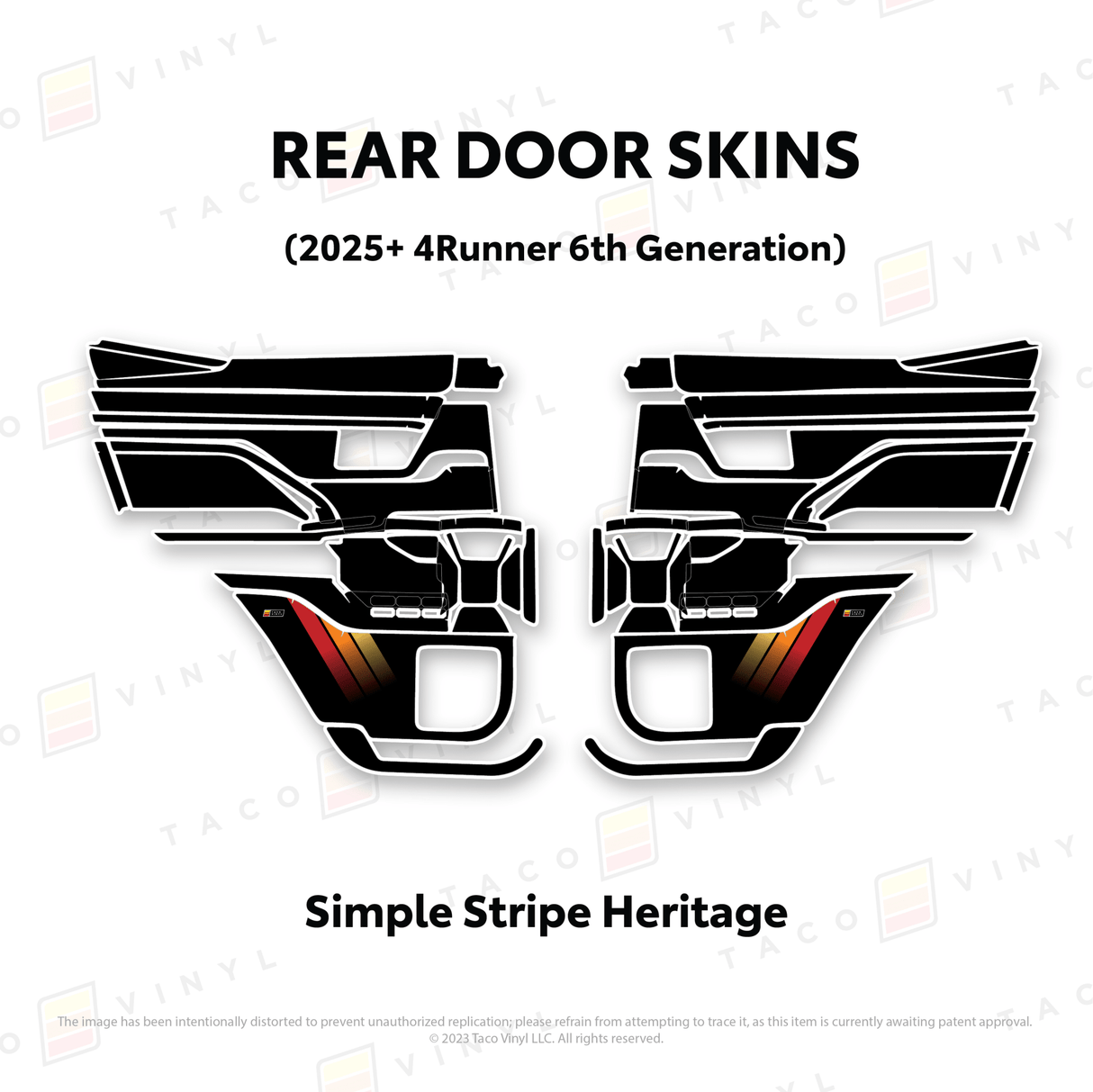 2025+ 4Runner Door Skins - Xtrusion Overland