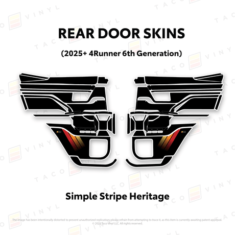 2025+ 4Runner Door Skins - Xtrusion Overland