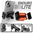 20LITE Phone Holder | Slim Track Base | 3.5" DuraLock Arm - Xtrusion Overland