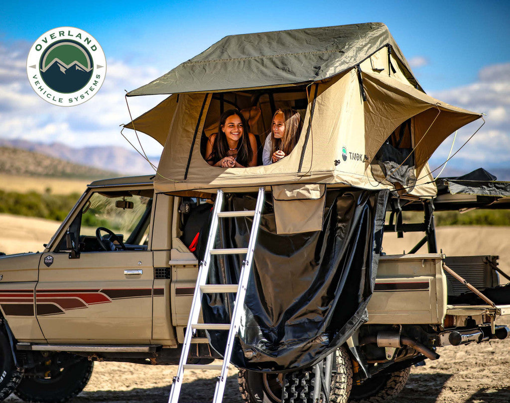 OVS TMBK 3 Person Rooftop Tent with Green Rain Fly
