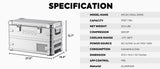 APL35 Dual Zone Aluminum Silver Fridge | ICECO | 35 LT