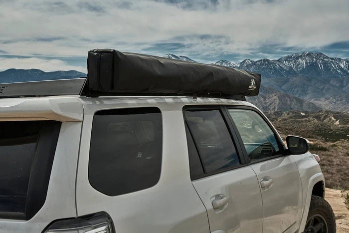 270 DEGREE AWNING, COMPACT, DRIVER SIDE, C-CHANNEL ALUMINUM, OLIVE, BY TUFF STUFF OVERLAND - Xtrusion Overland