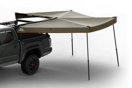 270 DEGREE AWNING, COMPACT, DRIVER SIDE, C-CHANNEL ALUMINUM, OLIVE, BY TUFF STUFF OVERLAND - Xtrusion Overland
