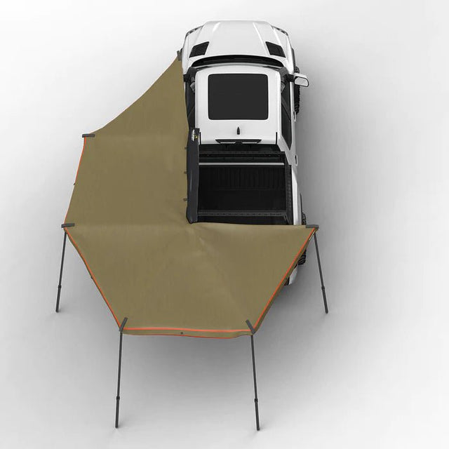 270 DEGREE AWNING, XL, DRIVER SIDE, C-CHANNEL ALUMINUM, OLIVE, BY TUFF STUFF OVERLAND - Xtrusion Overland