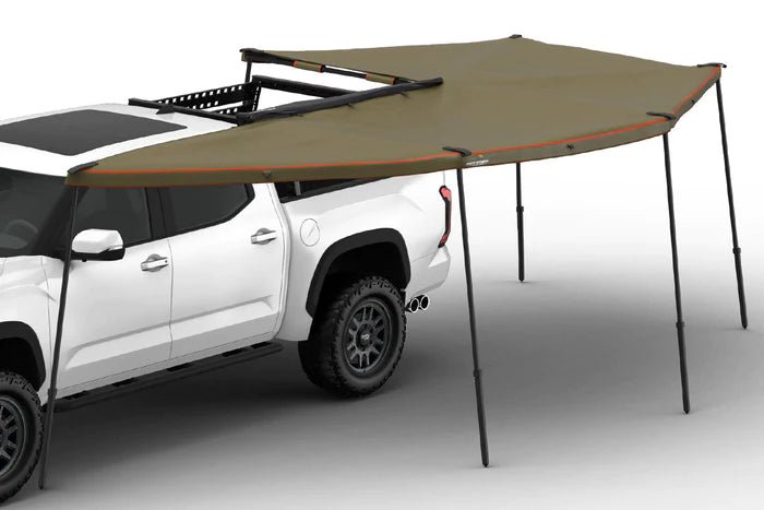 270 DEGREE AWNING, XL, DRIVER SIDE, C-CHANNEL ALUMINUM, OLIVE, BY TUFF STUFF OVERLAND - Xtrusion Overland