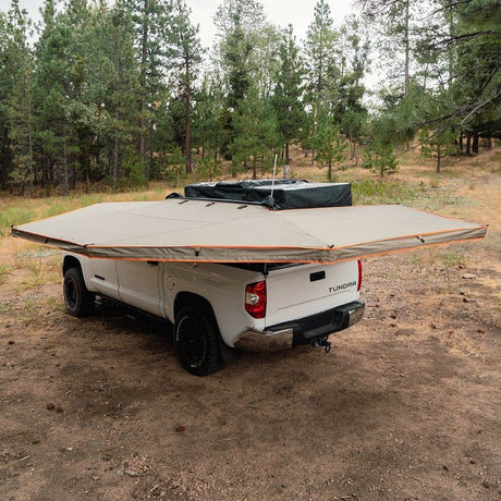 270 DEGREE AWNING, XL, DRIVER SIDE, C-CHANNEL ALUMINUM, OLIVE, BY TUFF STUFF OVERLAND - Xtrusion Overland