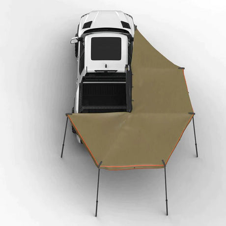 270 DEGREE AWNING, XL, PASSENGER SIDE, C-CHANNEL ALUMINUM, OLIVE, BY TUFF STUFF OVERLAND - Xtrusion Overland